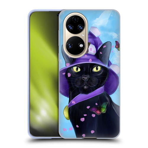 Ash Evans Black Cats Butterfly Sky Soft Gel Case for Huawei P50