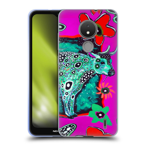 Mad Dog Art Gallery Animals Cosmic Cow Soft Gel Case for Nokia C21