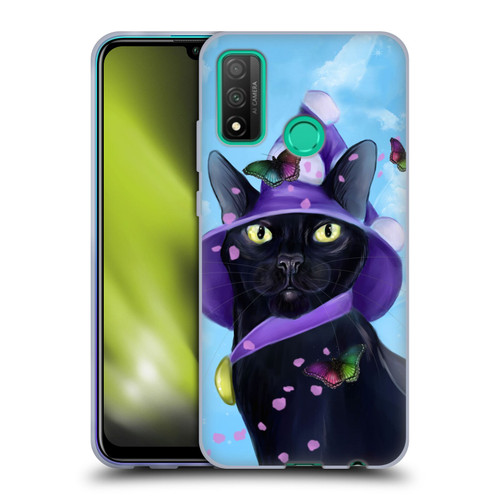 Ash Evans Black Cats Butterfly Sky Soft Gel Case for Huawei P Smart (2020)