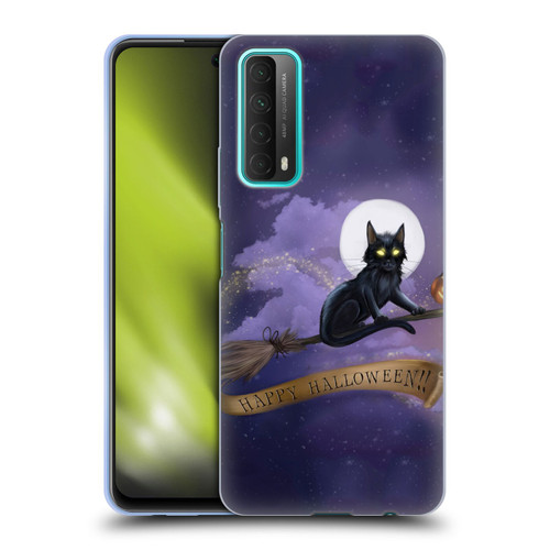 Ash Evans Black Cats Happy Halloween Soft Gel Case for Huawei P Smart (2021)
