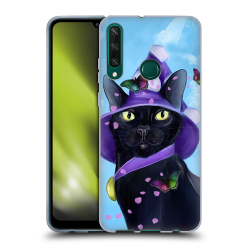 Ash Evans Black Cats Butterfly Sky Soft Gel Case for Huawei Y6p