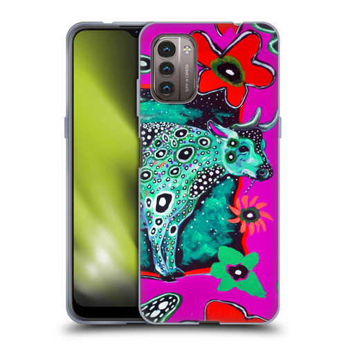 Mad Dog Art Gallery Animals Cosmic Cow Soft Gel Case for Nokia G11 / G21