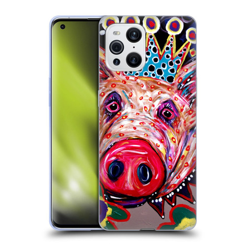 Mad Dog Art Gallery Animals Missy Pig Soft Gel Case for OPPO Find X3 / Pro