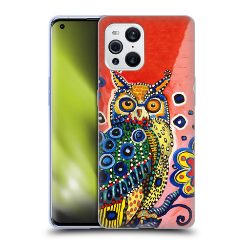 Mad Dog Art Gallery Animals Owl Soft Gel Case for OPPO Find X3 / Pro