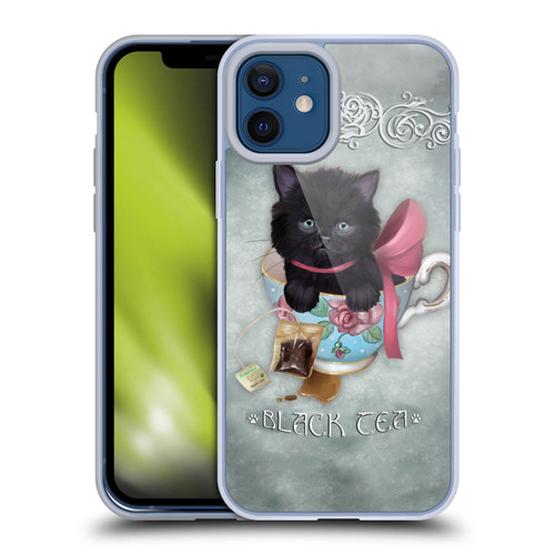 Ash Evans Black Cats Tea Soft Gel Case for Apple iPhone 12 / iPhone 12 Pro