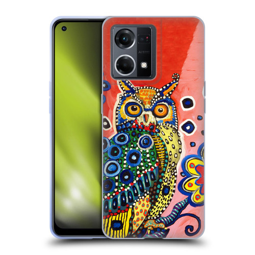 Mad Dog Art Gallery Animals Owl Soft Gel Case for OPPO Reno8 4G