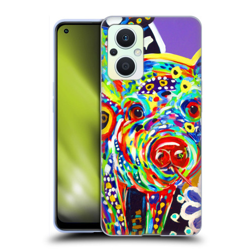 Mad Dog Art Gallery Animals Pig Soft Gel Case for OPPO Reno8 Lite