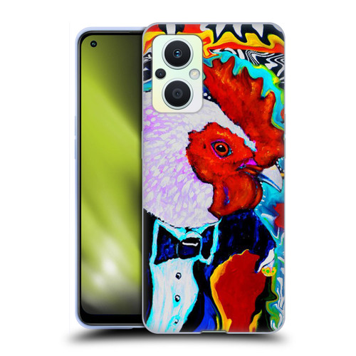Mad Dog Art Gallery Animals Rooster Soft Gel Case for OPPO Reno8 Lite