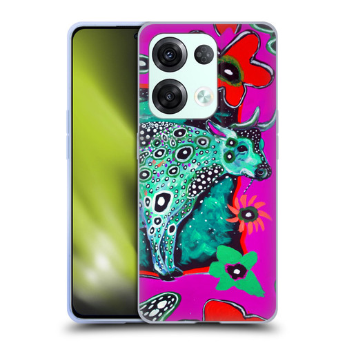 Mad Dog Art Gallery Animals Cosmic Cow Soft Gel Case for OPPO Reno8 Pro