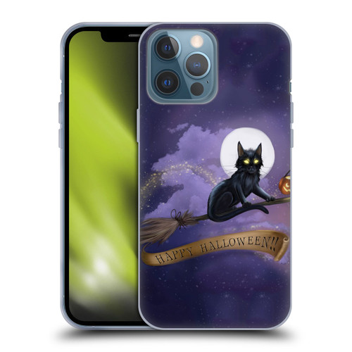 Ash Evans Black Cats Happy Halloween Soft Gel Case for Apple iPhone 13 Pro Max