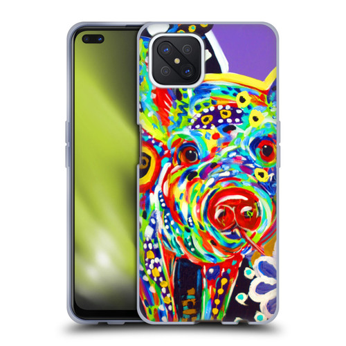 Mad Dog Art Gallery Animals Pig Soft Gel Case for OPPO Reno4 Z 5G