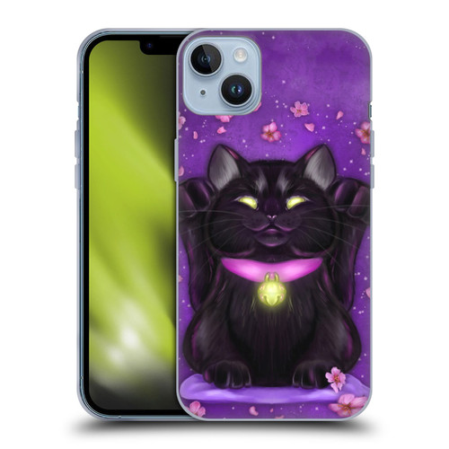 Ash Evans Black Cats Lucky Soft Gel Case for Apple iPhone 14 Plus