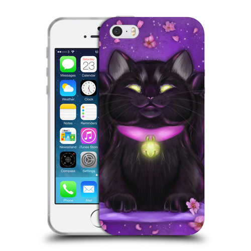 Ash Evans Black Cats Lucky Soft Gel Case for Apple iPhone 5 / 5s / iPhone SE 2016