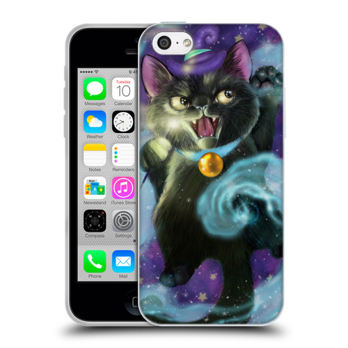 Ash Evans Black Cats Magic Witch Soft Gel Case for Apple iPhone 5c