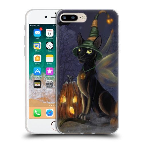 Ash Evans Black Cats The Witching Time Soft Gel Case for Apple iPhone 7 Plus / iPhone 8 Plus