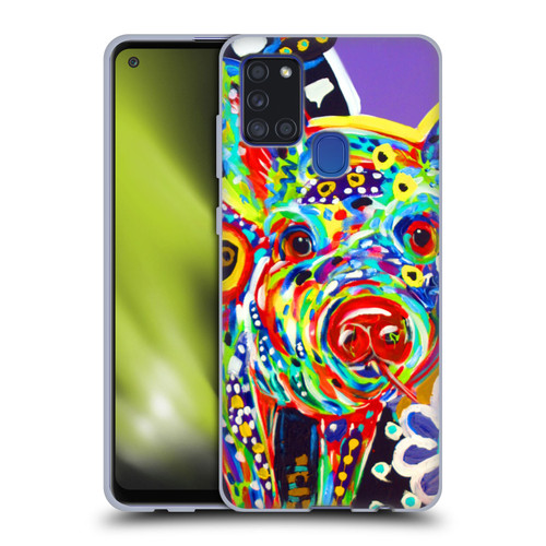Mad Dog Art Gallery Animals Pig Soft Gel Case for Samsung Galaxy A21s (2020)