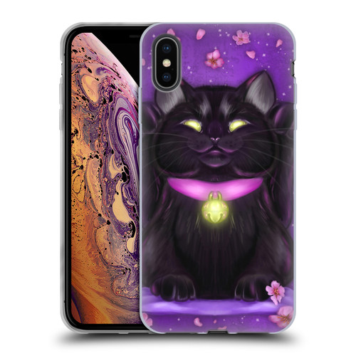 Ash Evans Black Cats Lucky Soft Gel Case for Apple iPhone XS Max