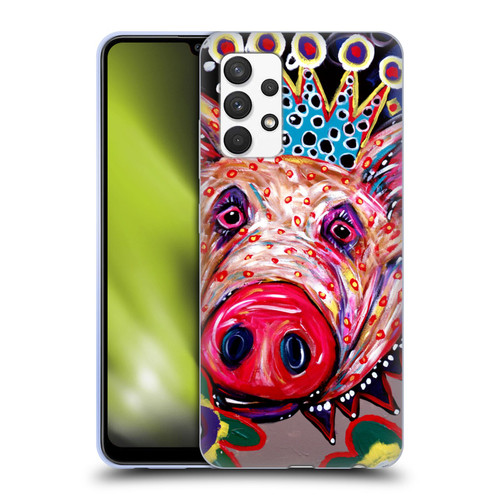 Mad Dog Art Gallery Animals Missy Pig Soft Gel Case for Samsung Galaxy A32 (2021)