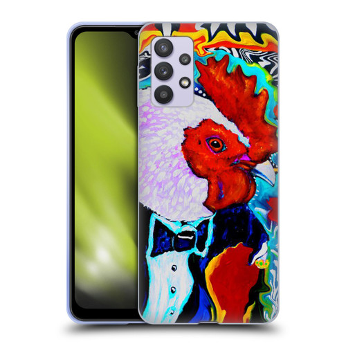 Mad Dog Art Gallery Animals Rooster Soft Gel Case for Samsung Galaxy A32 5G / M32 5G (2021)