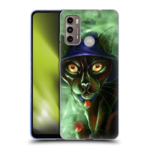 Ash Evans Black Cats Conjuring Magic Soft Gel Case for Motorola Moto G60 / Moto G40 Fusion