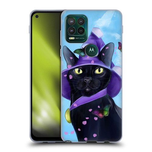 Ash Evans Black Cats Butterfly Sky Soft Gel Case for Motorola Moto G Stylus 5G 2021