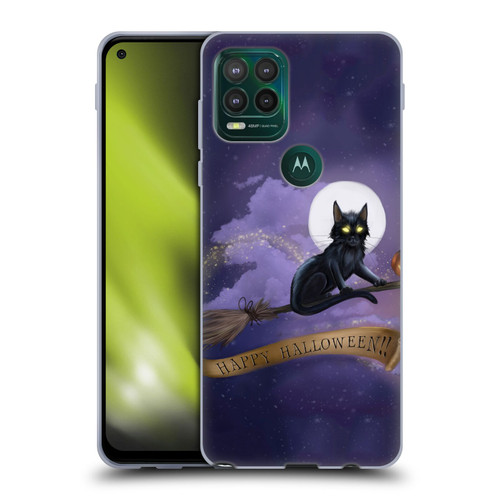 Ash Evans Black Cats Happy Halloween Soft Gel Case for Motorola Moto G Stylus 5G 2021