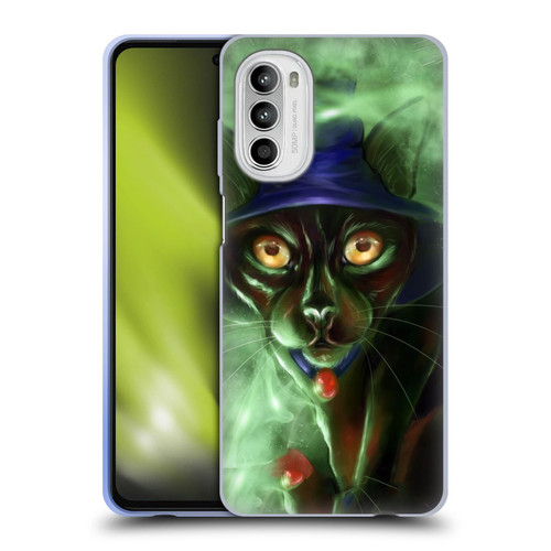 Ash Evans Black Cats Conjuring Magic Soft Gel Case for Motorola Moto G52