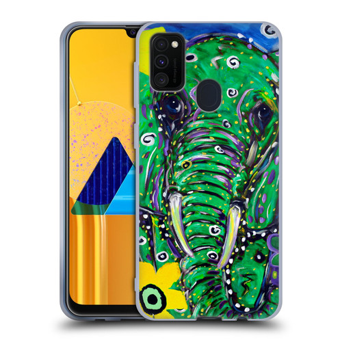 Mad Dog Art Gallery Animals Elephant Soft Gel Case for Samsung Galaxy M30s (2019)/M21 (2020)