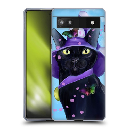 Ash Evans Black Cats Butterfly Sky Soft Gel Case for Google Pixel 6a