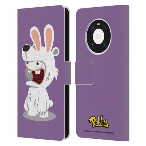 Rabbids Costumes Polar Bear Leather Book Wallet Case Cover For Huawei Mate 40 Pro 5G