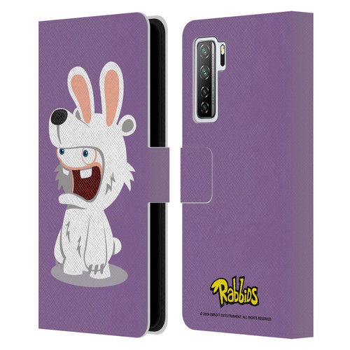 Rabbids Costumes Polar Bear Leather Book Wallet Case Cover For Huawei Nova 7 SE/P40 Lite 5G