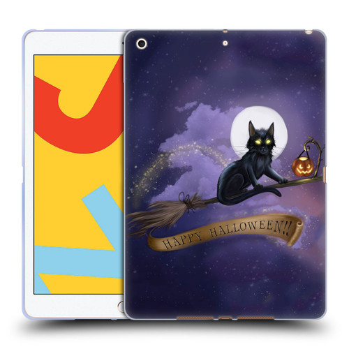 Ash Evans Black Cats Happy Halloween Soft Gel Case for Apple iPad 10.2 2019/2020/2021