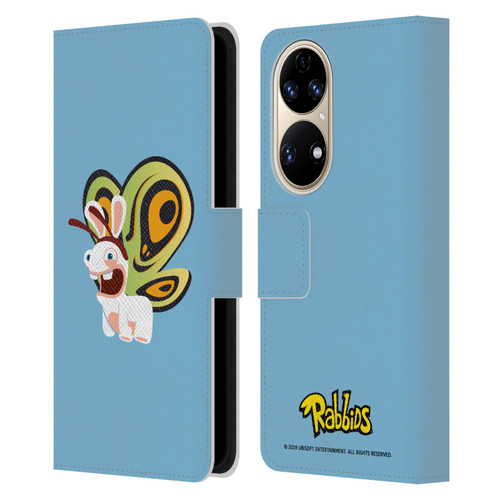 Rabbids Costumes Butterfly Leather Book Wallet Case Cover For Huawei P50