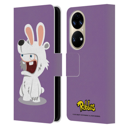 Rabbids Costumes Polar Bear Leather Book Wallet Case Cover For Huawei P50