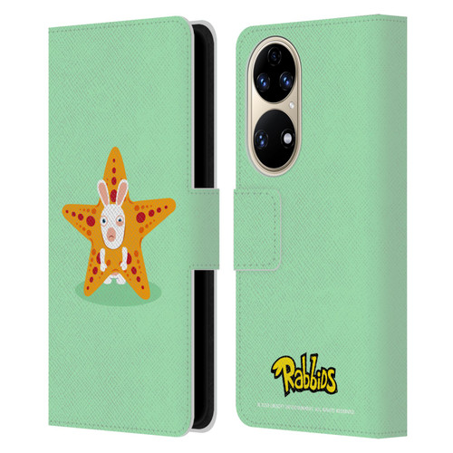 Rabbids Costumes Starfish Leather Book Wallet Case Cover For Huawei P50