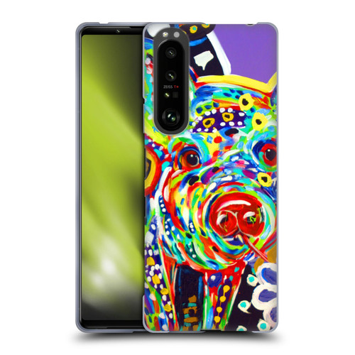 Mad Dog Art Gallery Animals Pig Soft Gel Case for Sony Xperia 1 III