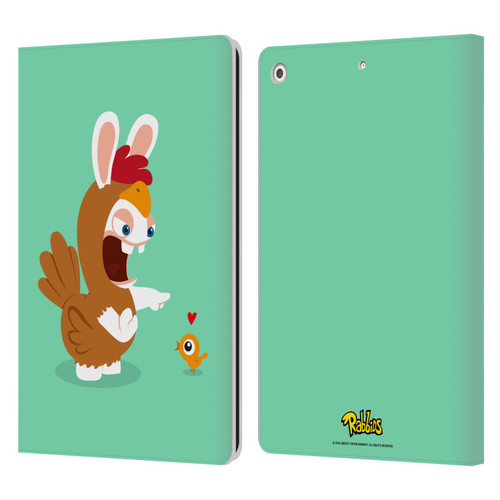 Rabbids Costumes Chicken Leather Book Wallet Case Cover For Apple iPad 10.2 2019/2020/2021