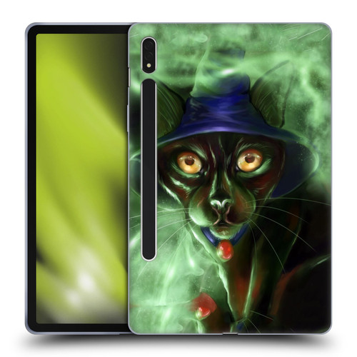 Ash Evans Black Cats Conjuring Magic Soft Gel Case for Samsung Galaxy Tab S8