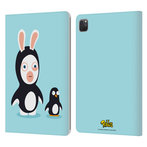 Rabbids Costumes Penguin Leather Book Wallet Case Cover For Apple iPad Pro 11 2020 / 2021 / 2022