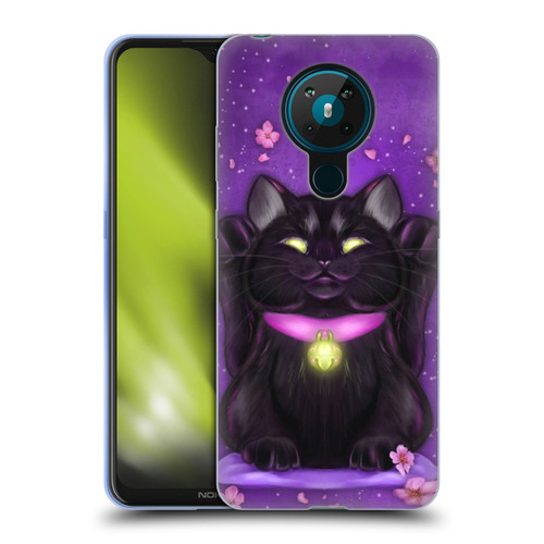 Ash Evans Black Cats Lucky Soft Gel Case for Nokia 5.3