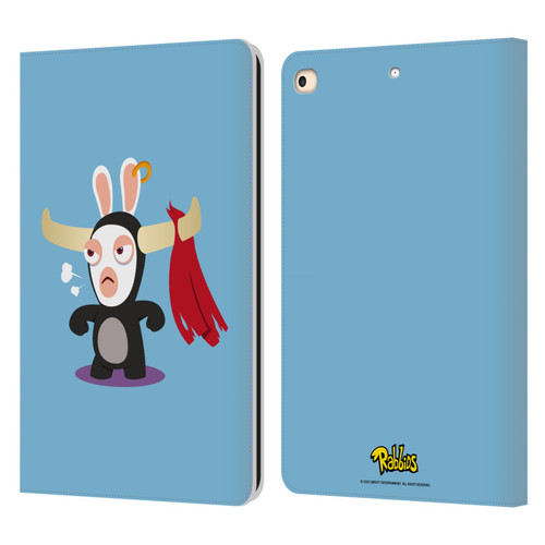 Rabbids Costumes Bull Leather Book Wallet Case Cover For Apple iPad 9.7 2017 / iPad 9.7 2018