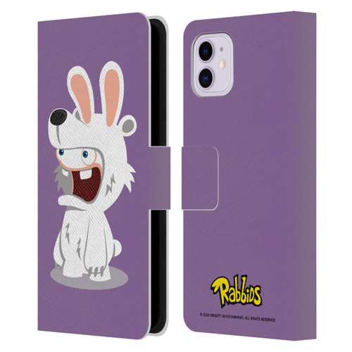 Rabbids Costumes Polar Bear Leather Book Wallet Case Cover For Apple iPhone 11