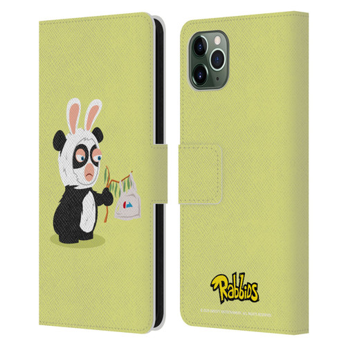 Rabbids Costumes Panda Leather Book Wallet Case Cover For Apple iPhone 11 Pro Max
