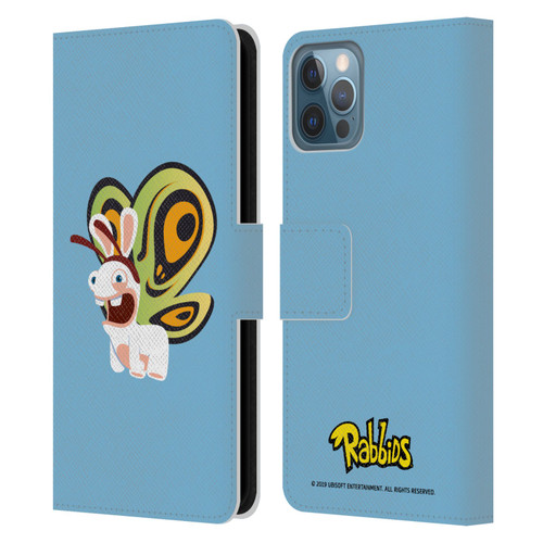 Rabbids Costumes Butterfly Leather Book Wallet Case Cover For Apple iPhone 12 / iPhone 12 Pro