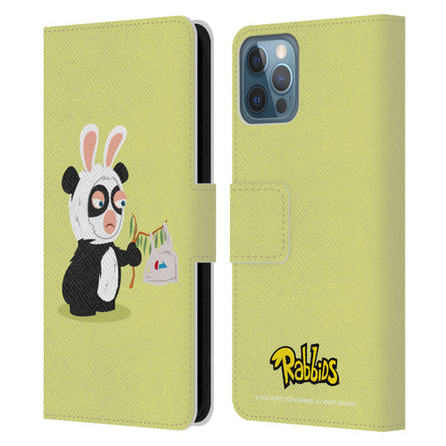 Rabbids Costumes Panda Leather Book Wallet Case Cover For Apple iPhone 12 / iPhone 12 Pro