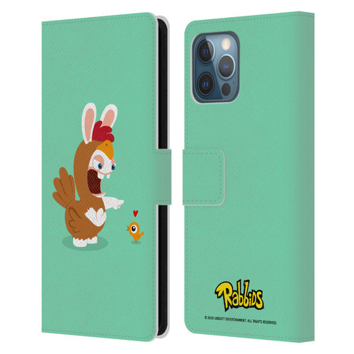 Rabbids Costumes Chicken Leather Book Wallet Case Cover For Apple iPhone 12 Pro Max