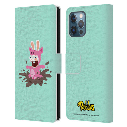 Rabbids Costumes Pig Leather Book Wallet Case Cover For Apple iPhone 12 Pro Max
