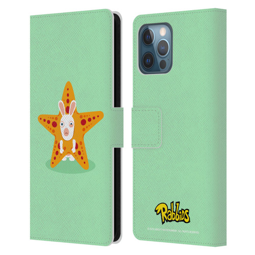 Rabbids Costumes Starfish Leather Book Wallet Case Cover For Apple iPhone 12 Pro Max