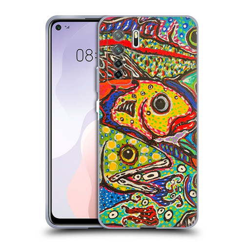 Mad Dog Art Gallery Assorted Designs Many Mad Fish Soft Gel Case for Huawei Nova 7 SE/P40 Lite 5G