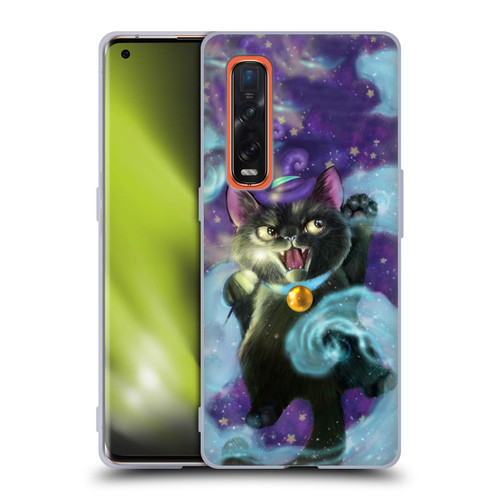 Ash Evans Black Cats Magic Witch Soft Gel Case for OPPO Find X2 Pro 5G